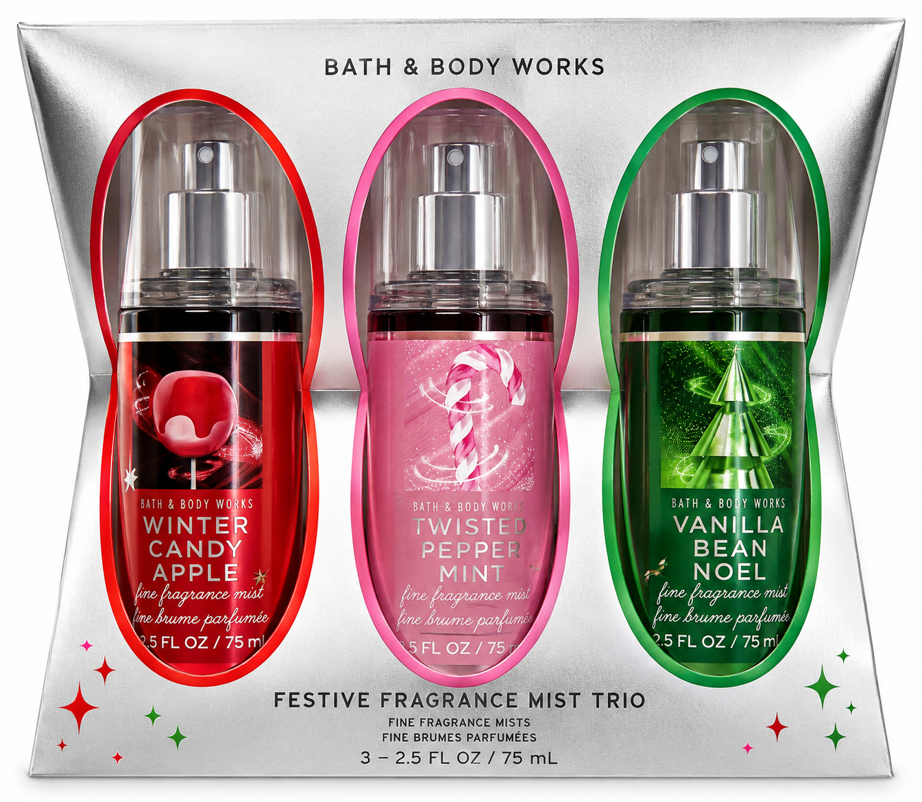 Set de Mini Fine Fragrance Mist Festive Trio – Bath & Body Works