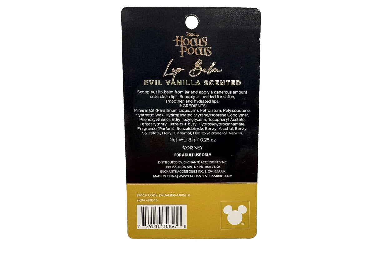 Disney Hocus Pocus Evil Vanilla Lip Balm ✨