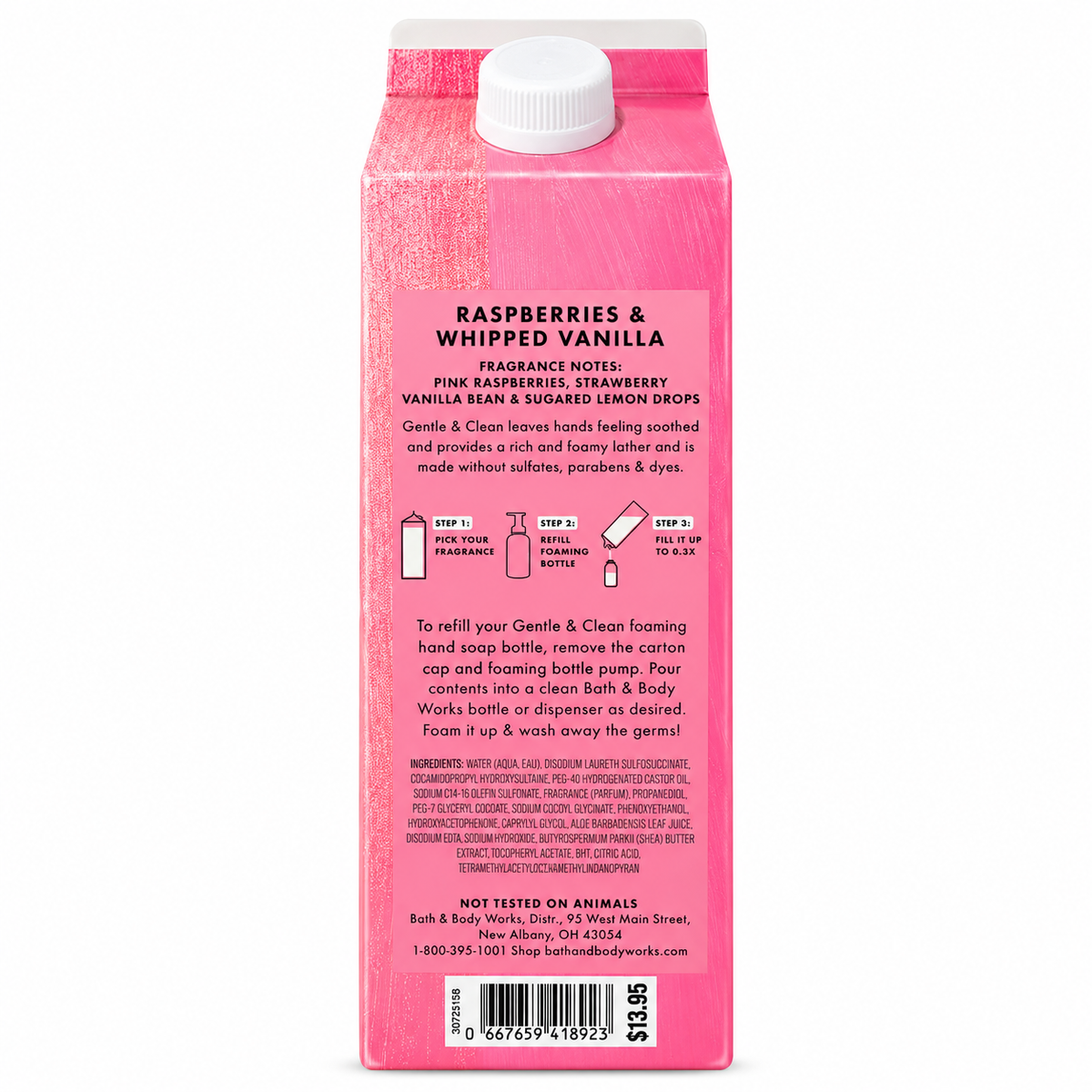 Raspberries & Whipped Vanilla Foaming Hand Soap Refill - Bath & Body Works 🍓🫧