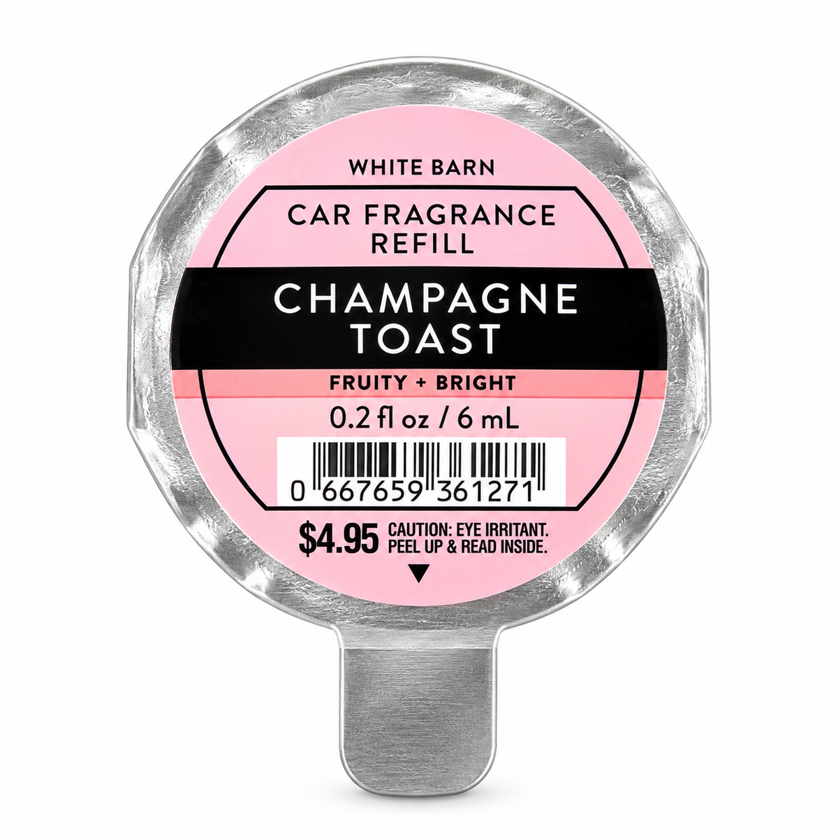 Champagne Toast Car Fragrance Refill - White Barn 🥂💗