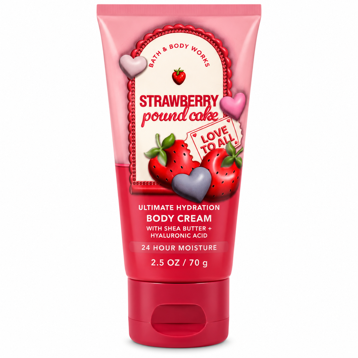 🍓 Strawberry Pound Cake Mini Ultimate Hydration Body Cream – Bath & Body Works
