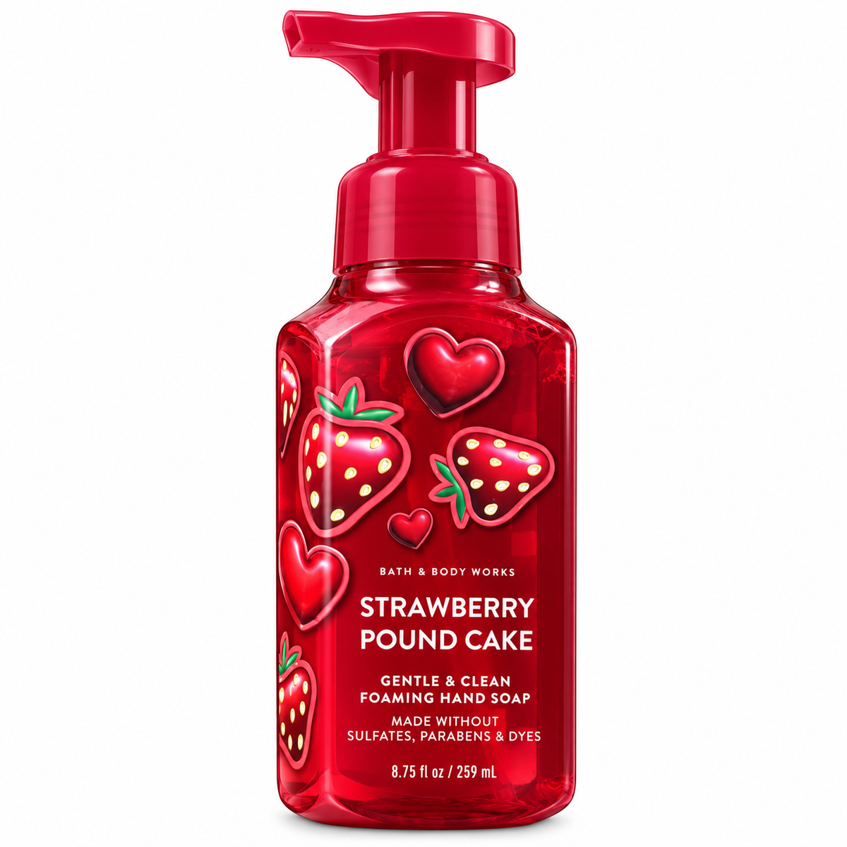 Jabón Espumoso para Manos Strawberry Pound Cake 259 ml - Bath & Body Works