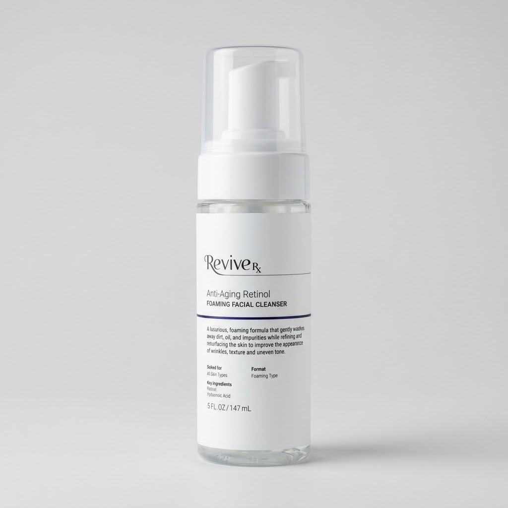 Limpiador Facial Espumoso Anti-Aging con Retinol – Revive Rx ✨🫧