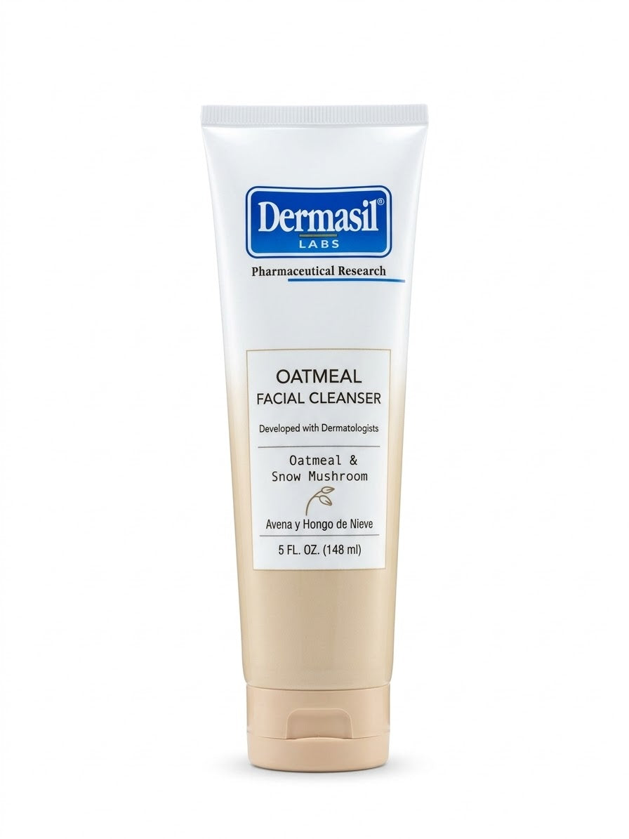 Limpiador Facial de Avena & Snow Mushroom – Dermasil Labs 🤍✨
