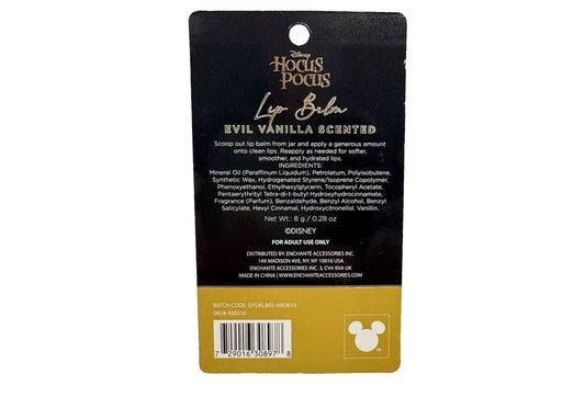 Disney Hocus Pocus Evil Vanilla Lip Balm ✨