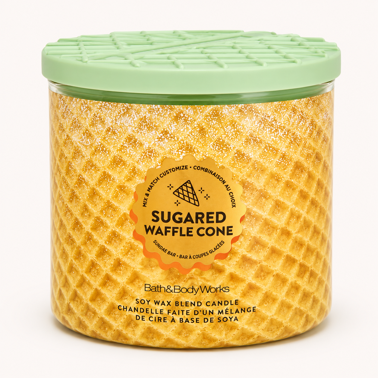 Vela aromática de 3 mechas Sugared Waffle Cone - Bath & Body Works