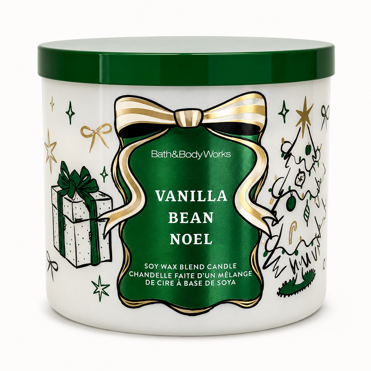 Vela aromática de 3 mechas Vanilla Bean Noel - Bath & Body Works