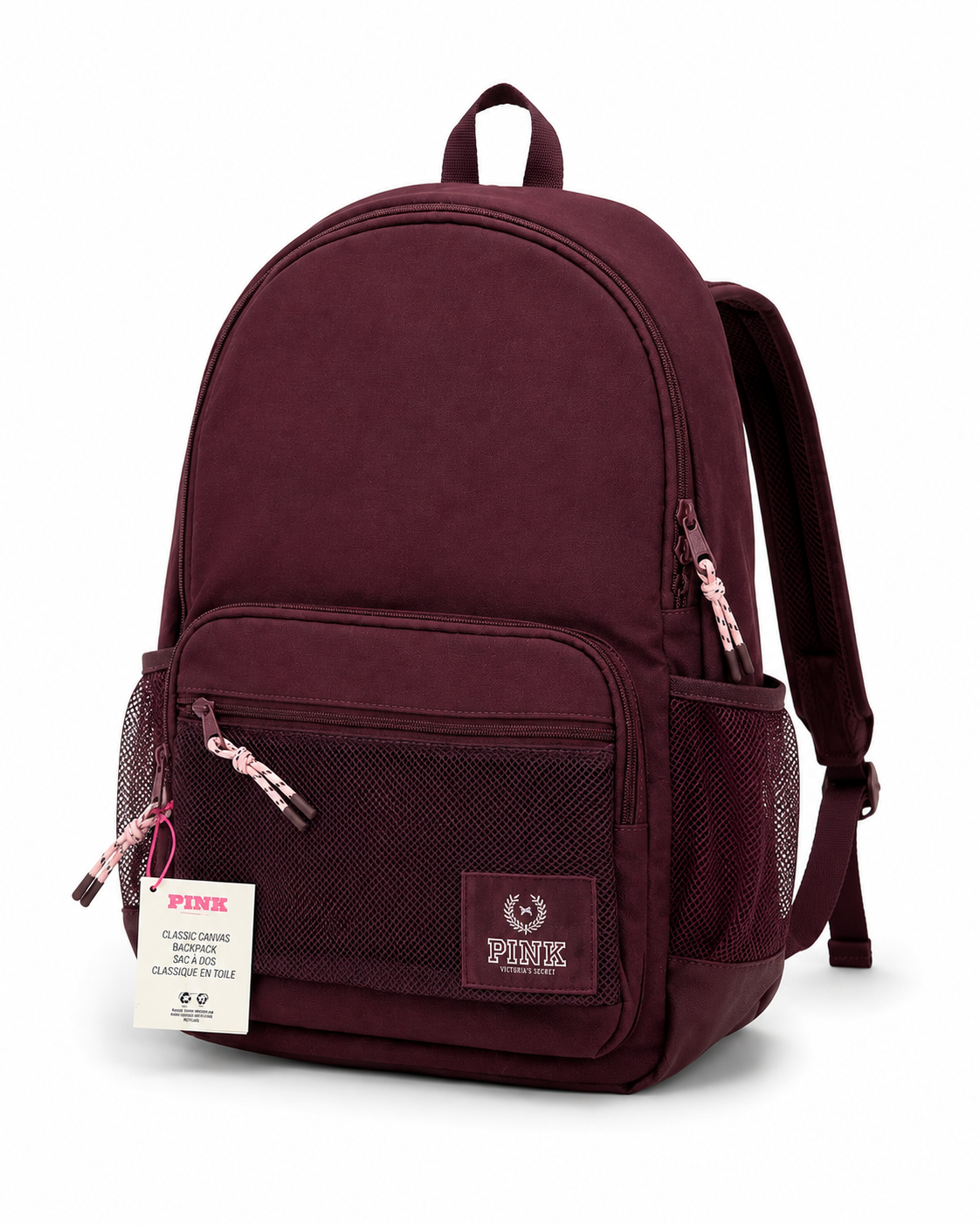 Mochila Classic Canvas Burgundy – PINK Victoria’s Secret
