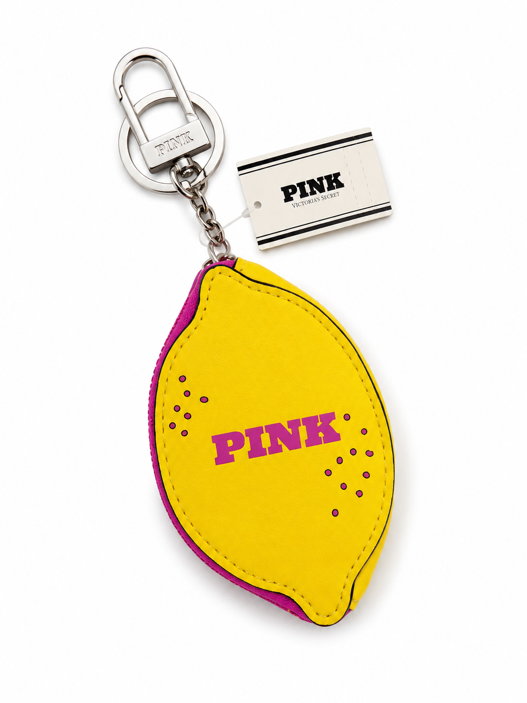 Monedero Llavero Lemon PINK – Victoria’s Secret