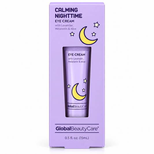 Crema Nocturna para Contorno de Ojos con Lavanda, Melatonina y Aloe – Global Beauty Care