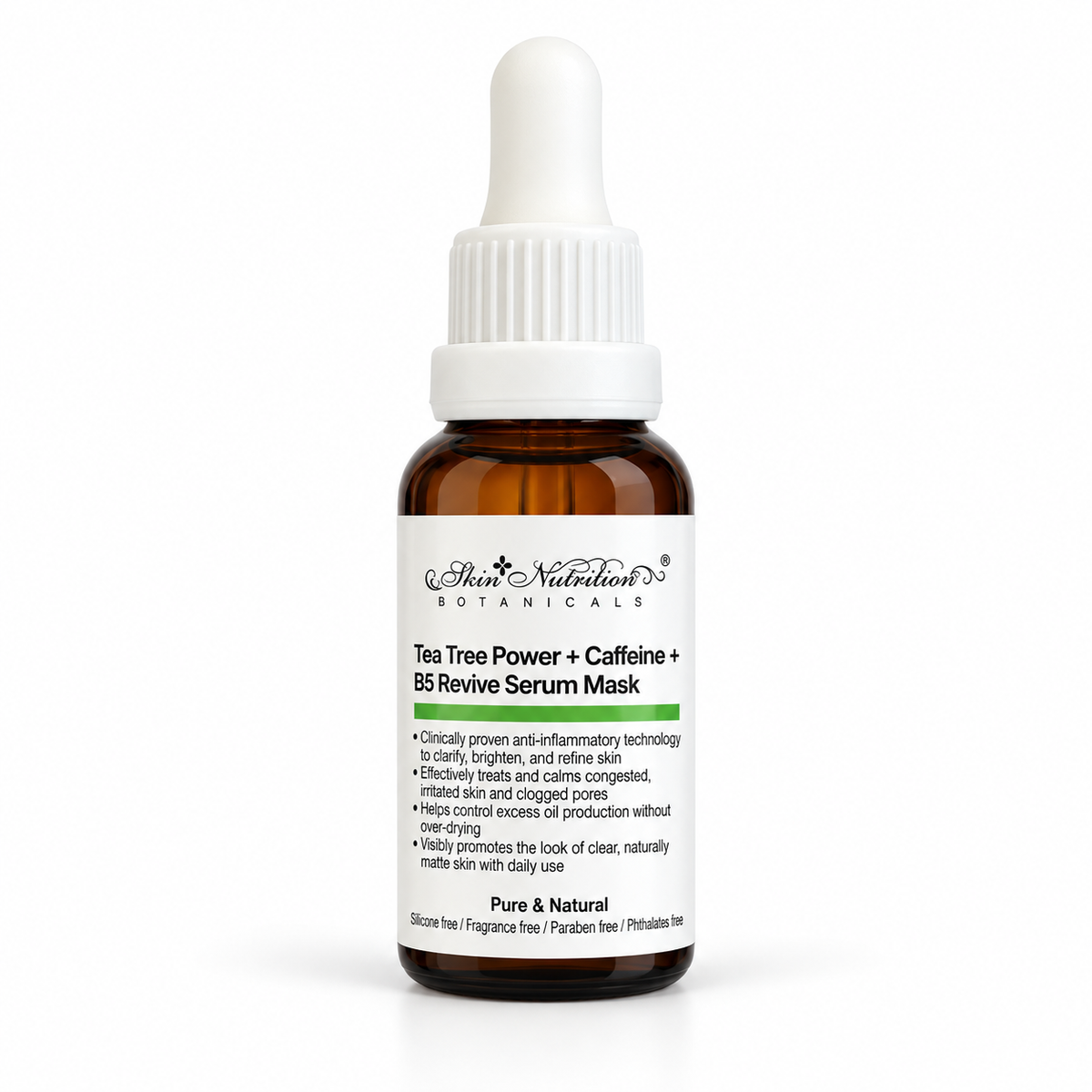 Sérum Facial Tea Tree + Cafeína + Vitamina B5 – Skin Nutrition Botanicals