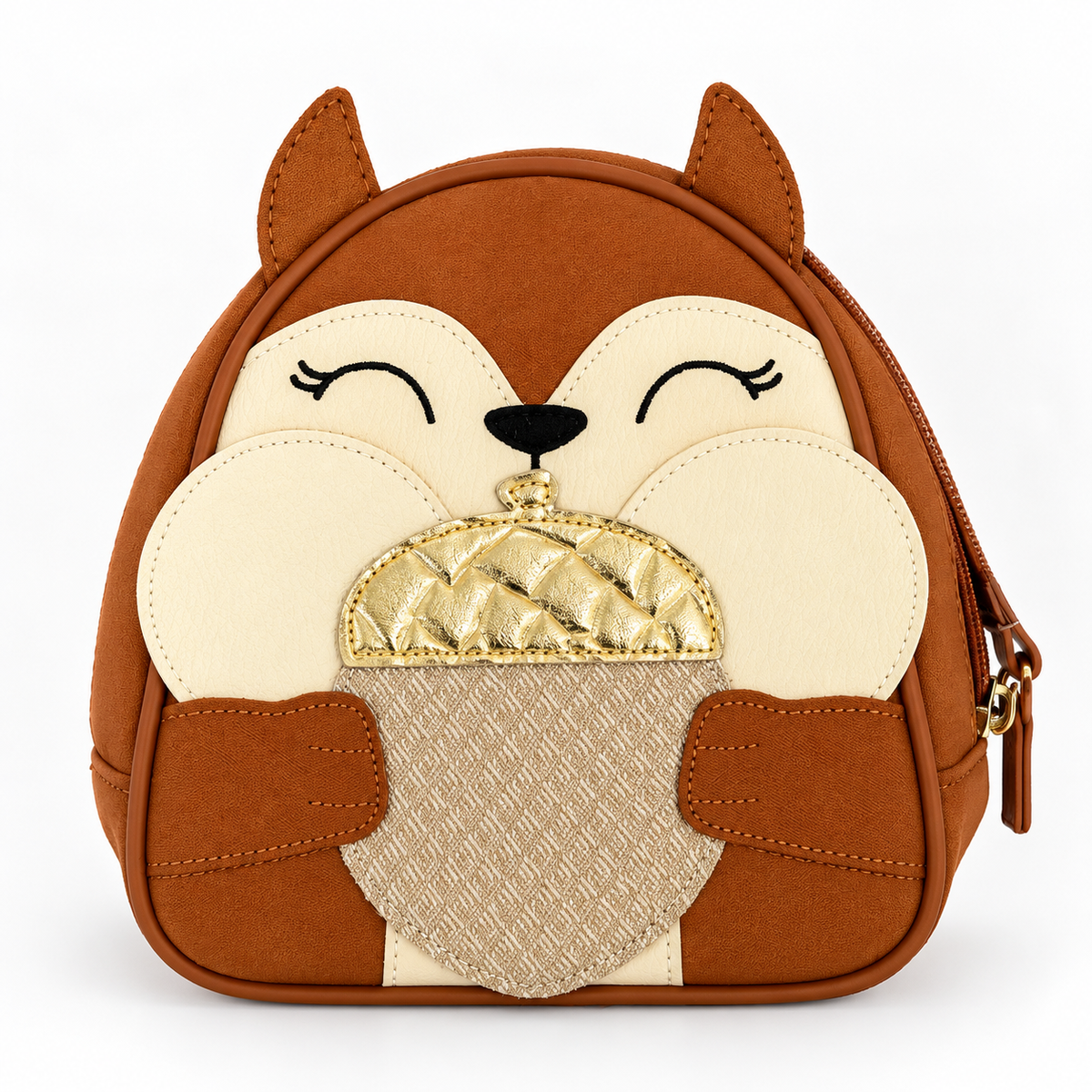 Mini Mochila Ardilla con Bellota – Time and Tru 🍂