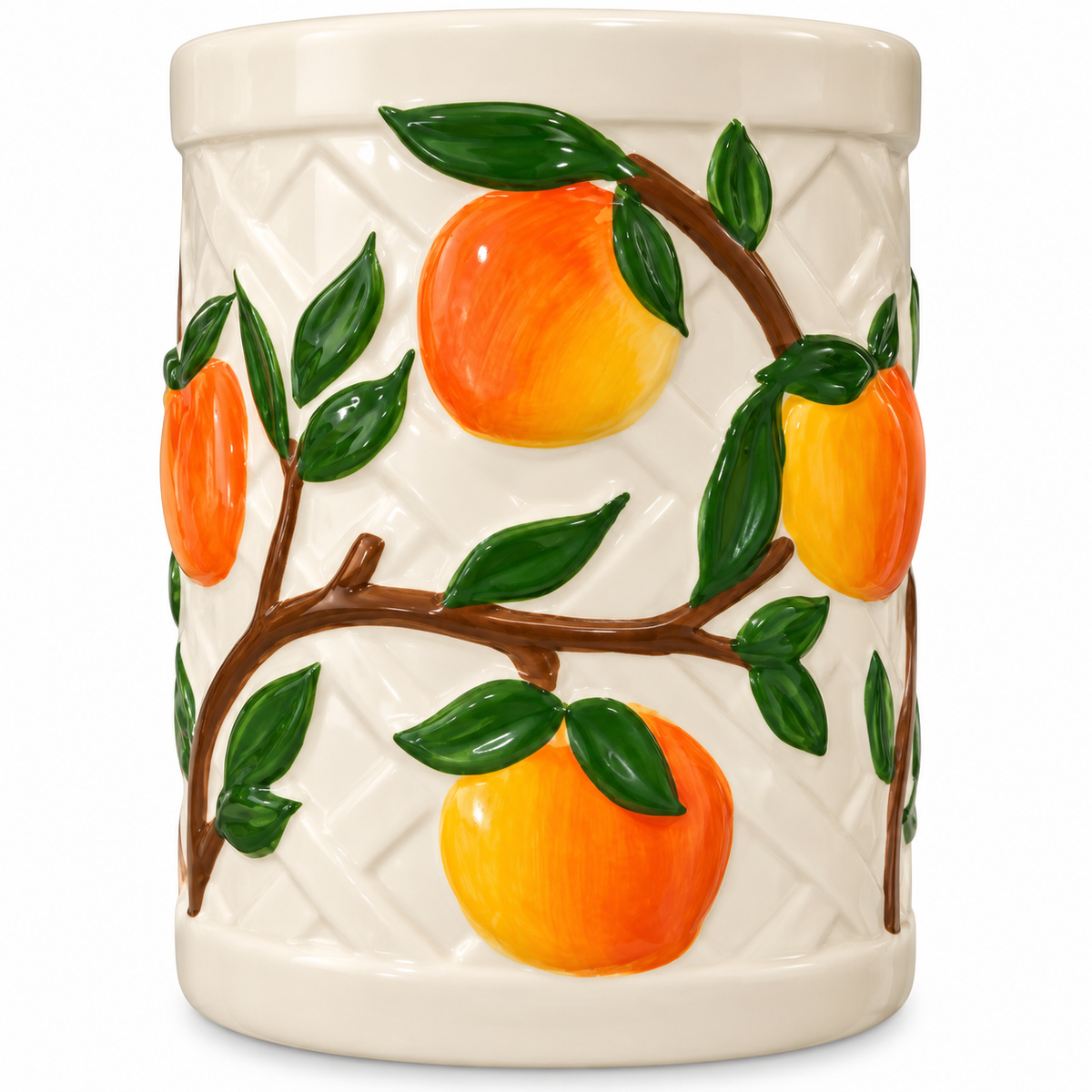 Portavela Decorativo de Cerámica con Naranjas – Bath & Body Works