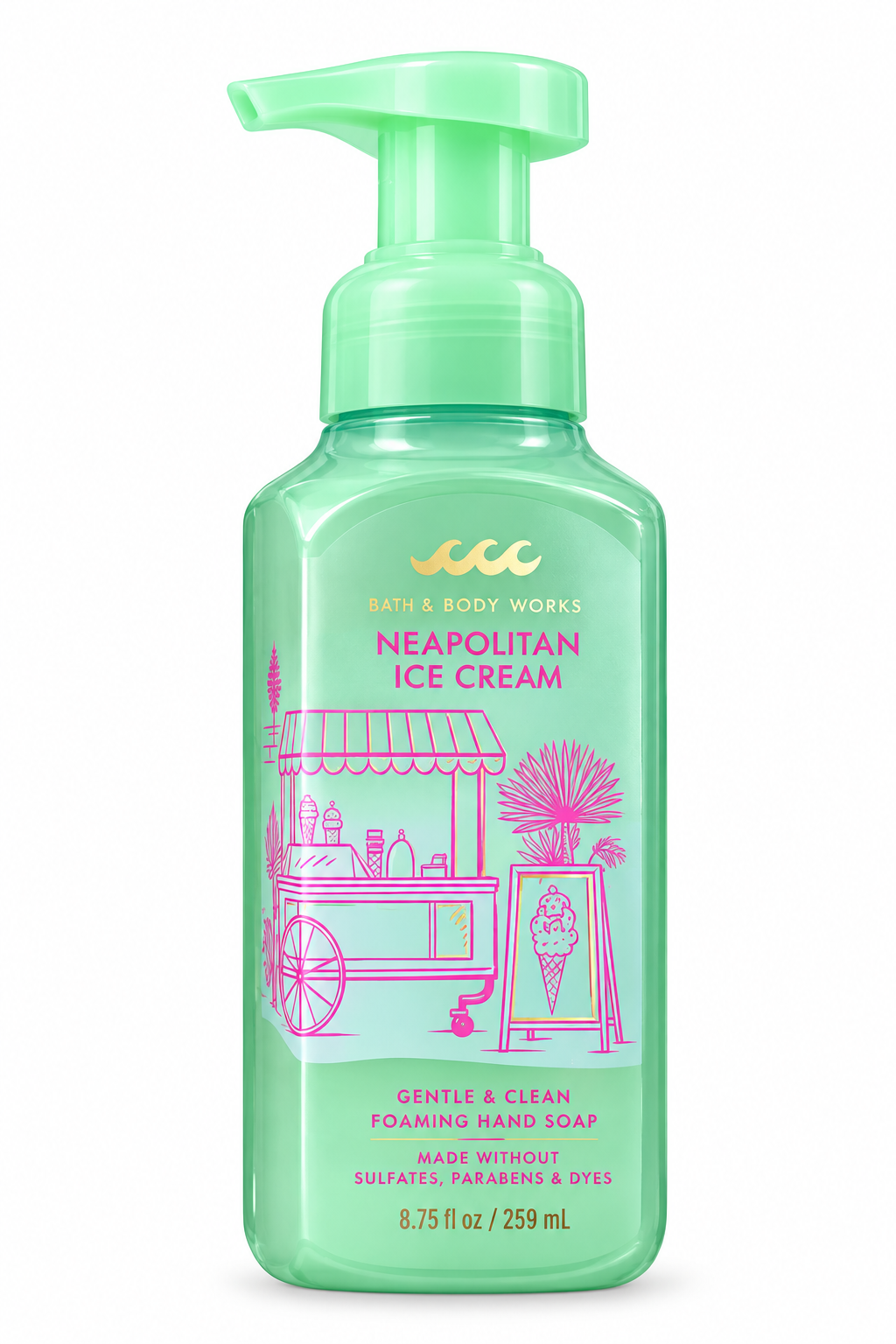 Neapolitan Ice Cream Gentle & Clean Foaming Hand Soap - Bath & Body Works 🍦💚